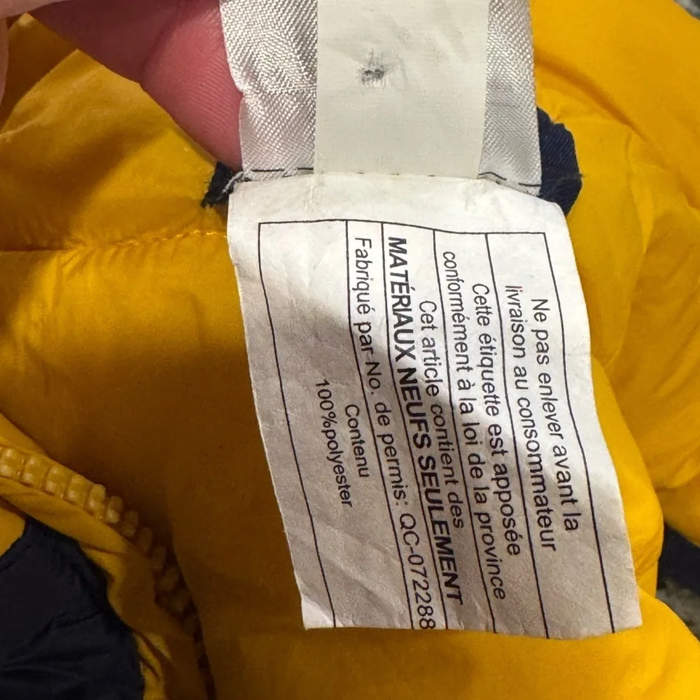 Janie and Jack Boys Puffer Vest Size 2T Blue Yellow Reversible Winter Outerwear